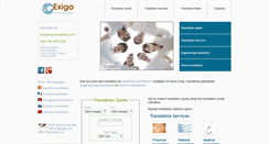 Desktop Screenshot of exigotranslations.com